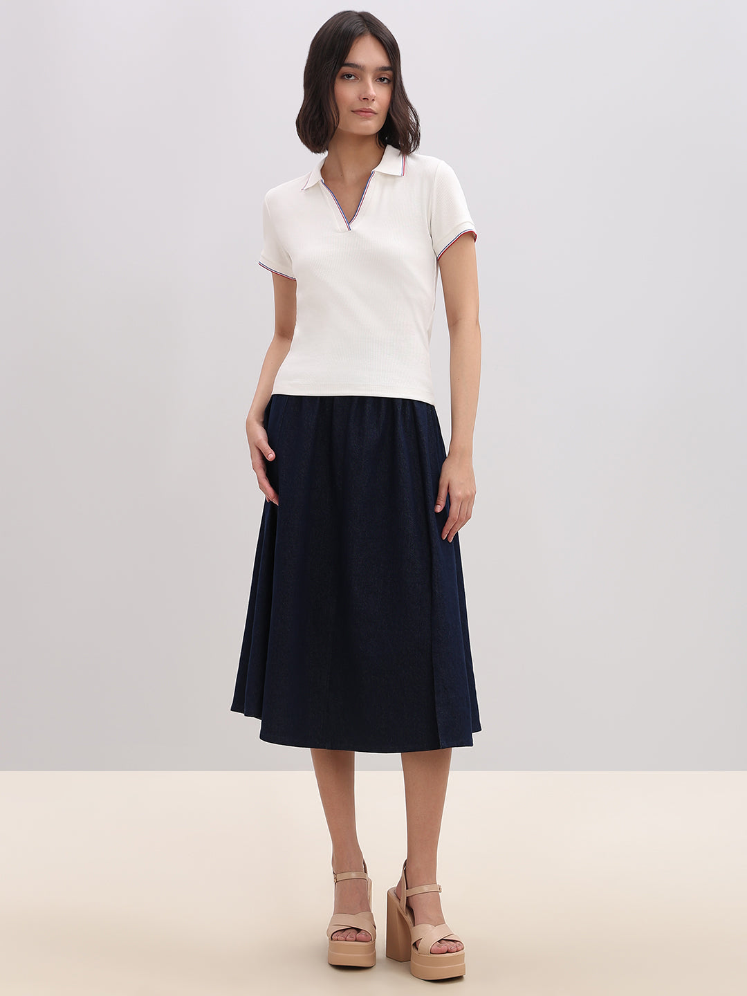 Organic Cotton Blend Polo - White