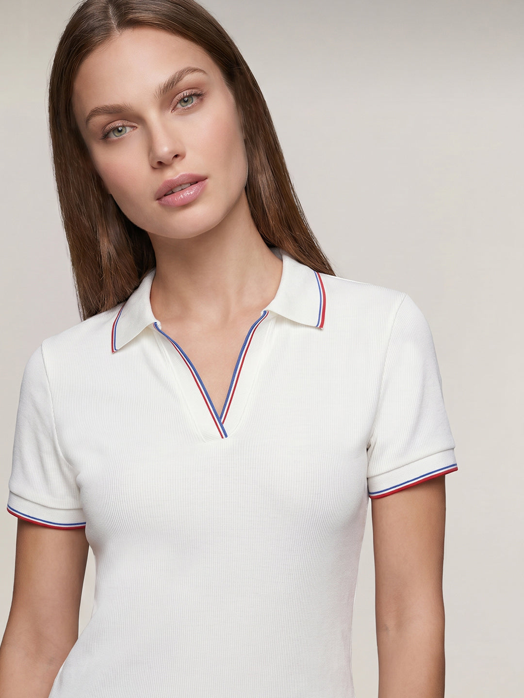 Organic Cotton Blend Polo - White