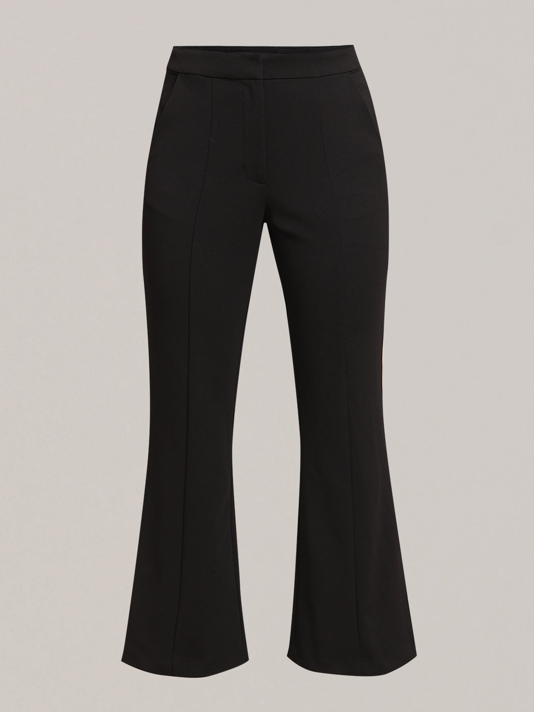 Black High Rise Flared Pants
