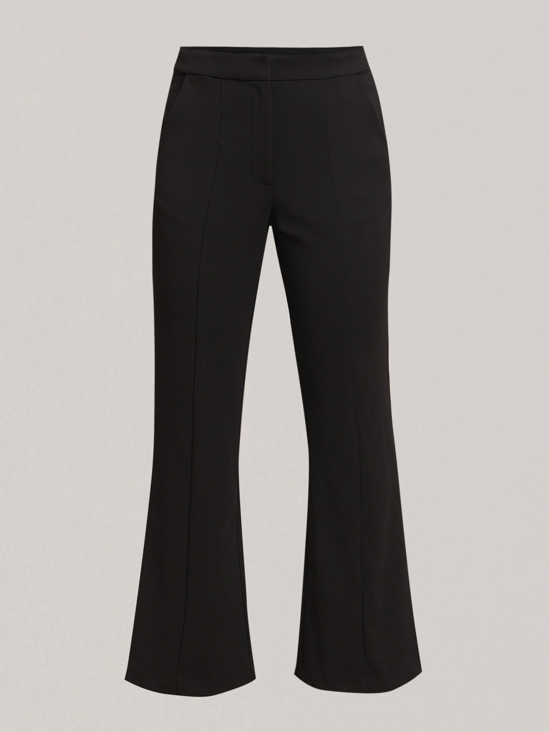 Black High Rise Flared Pants