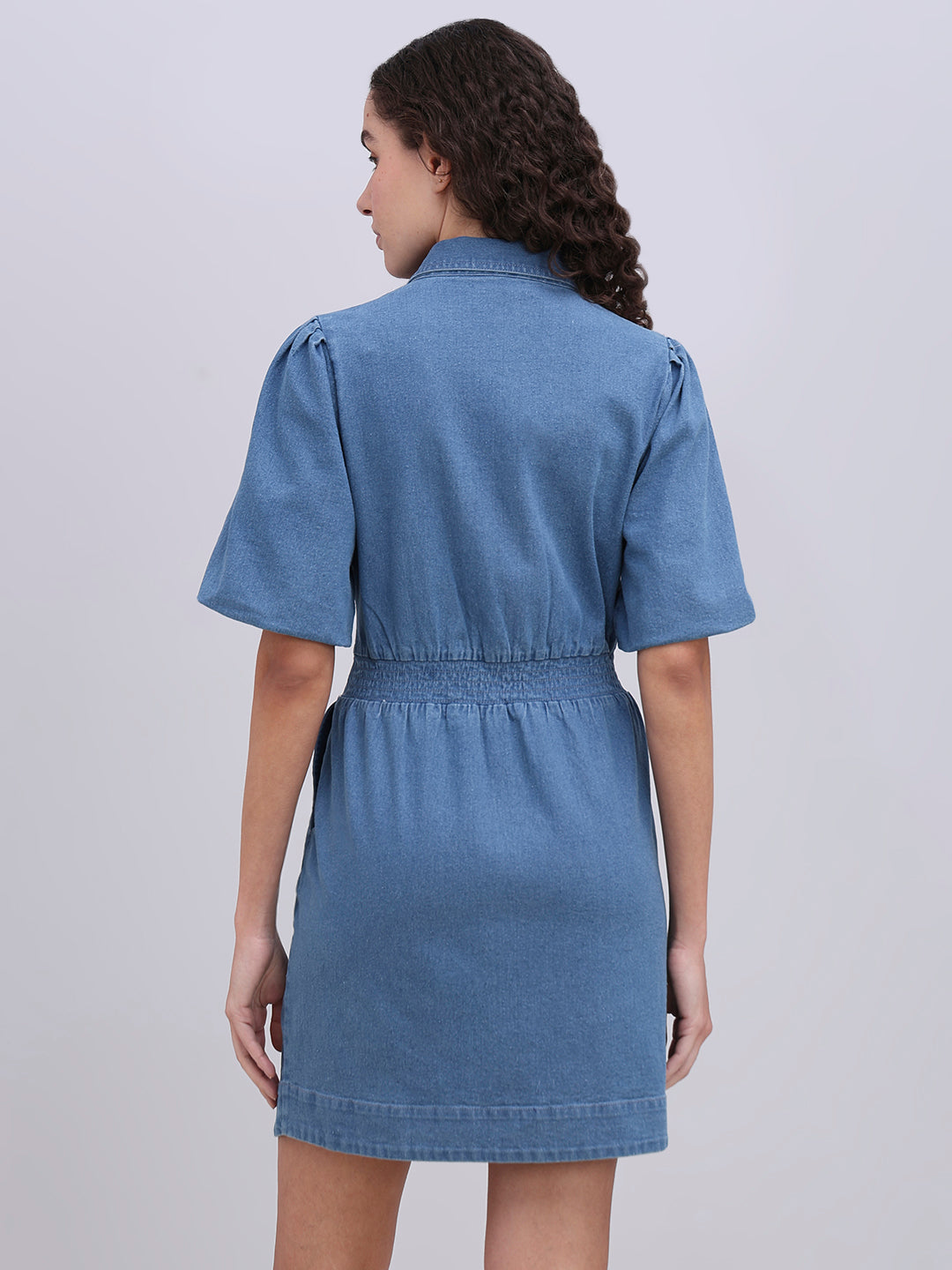 Blue Denim Mini Dress