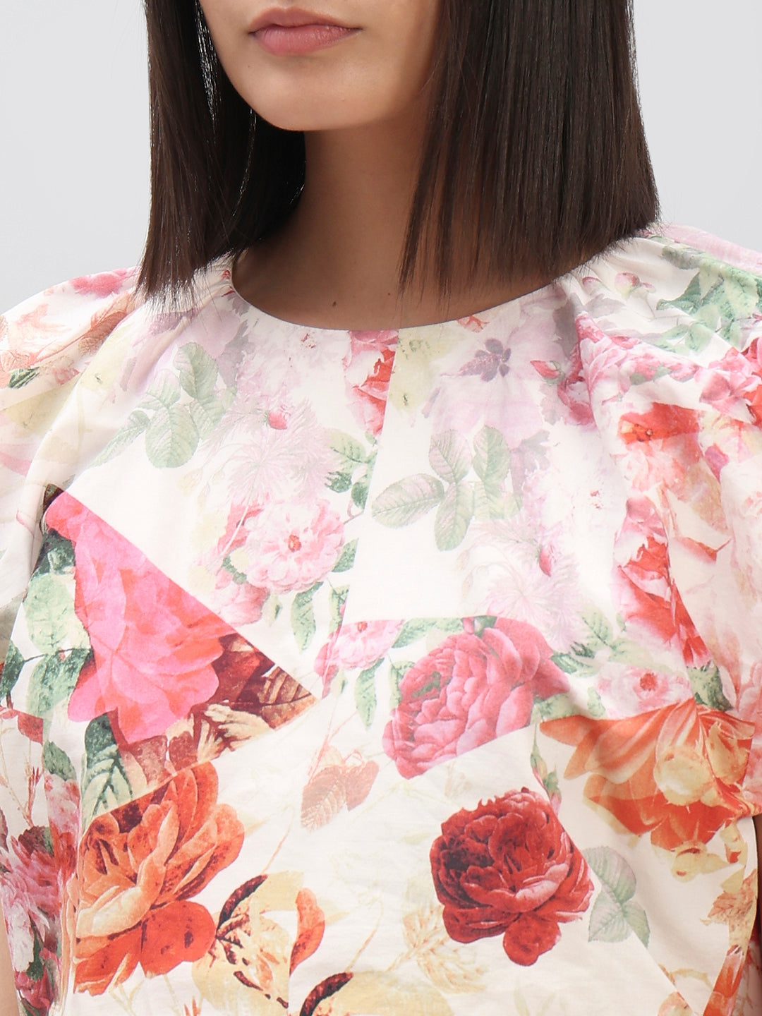 Floral Print Cotton Top