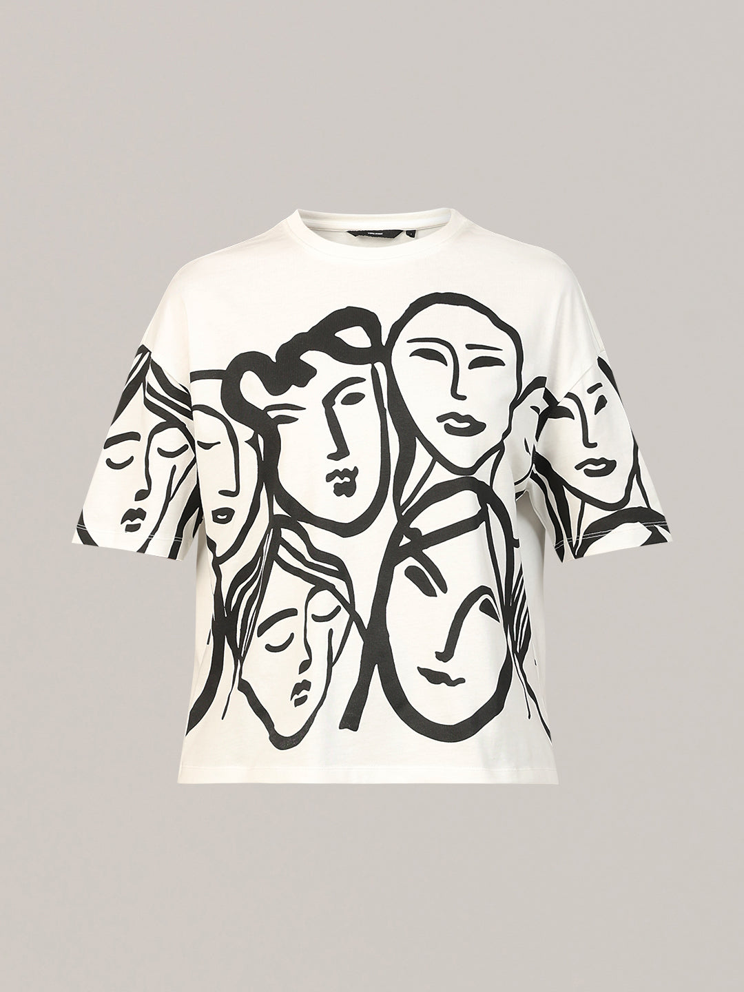 Abstract Print Cotton T-shirt