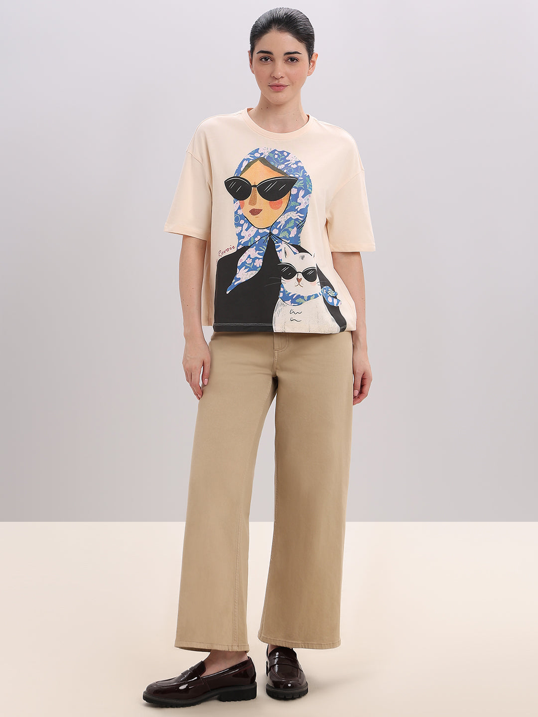 Graphic Print Cotton T-shirt