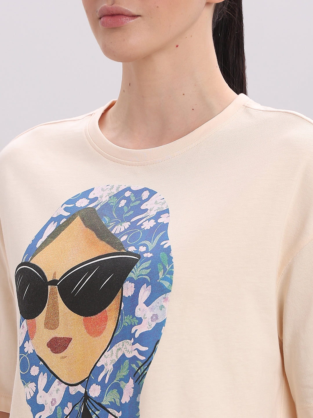 Graphic Print Cotton T-shirt