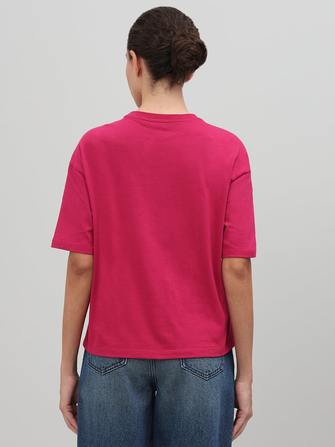 Pink Abstract Figure Art Print T-shirt