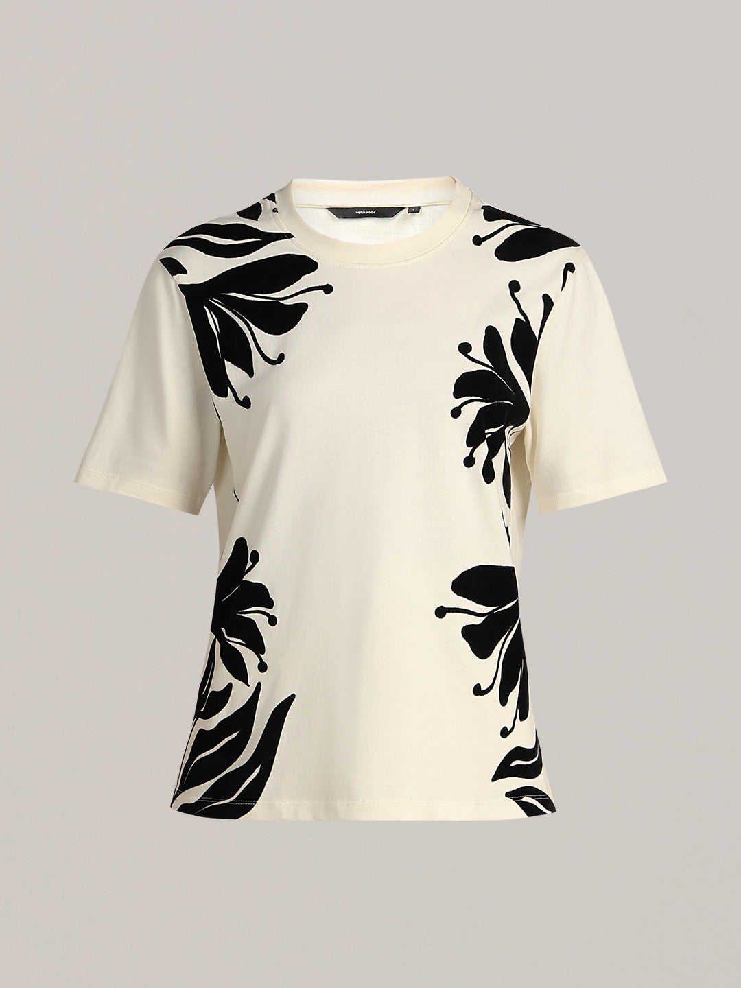 Tropical Print Cotton T-shirt
