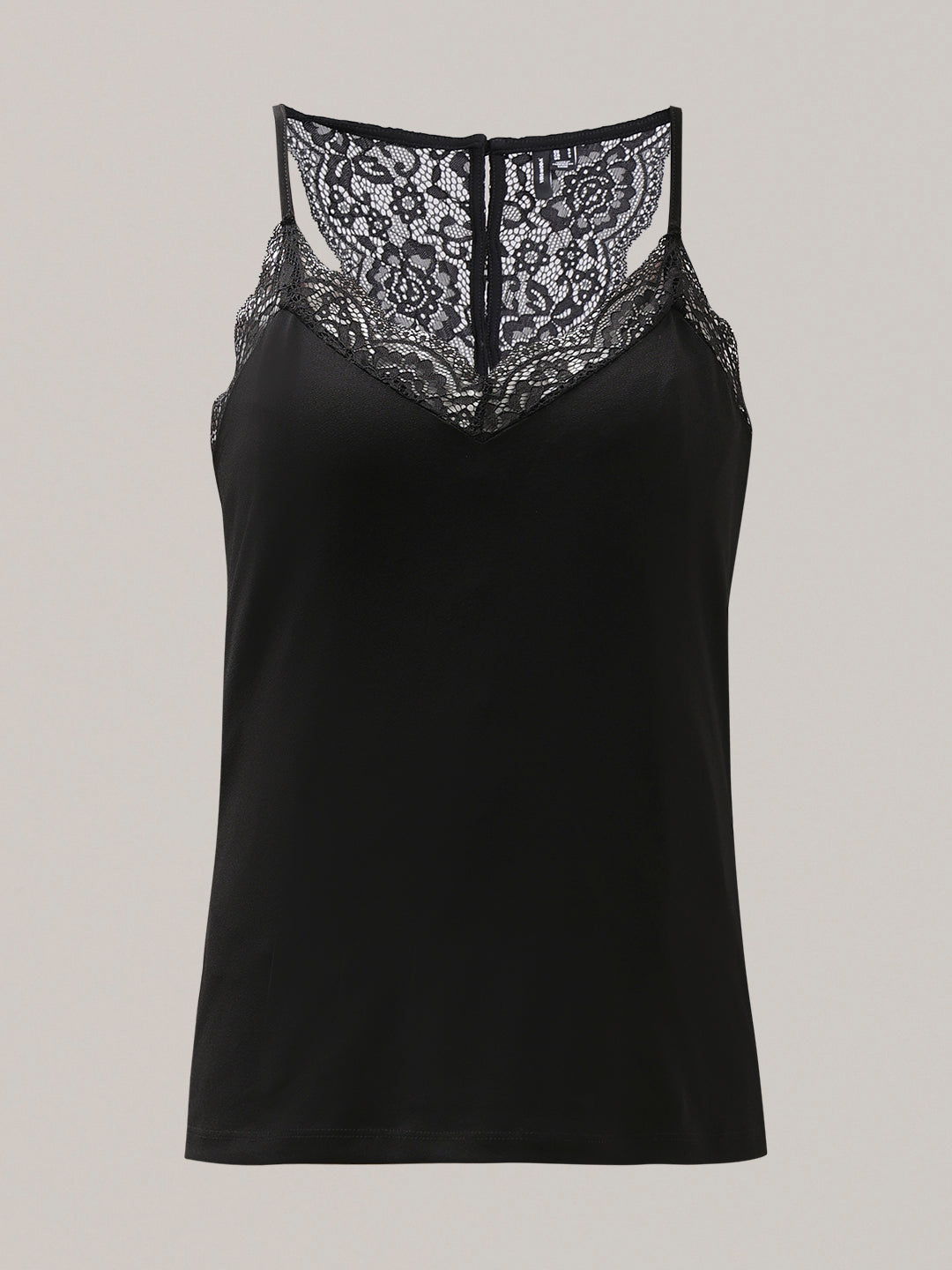 Black Lace Detail Cami Top