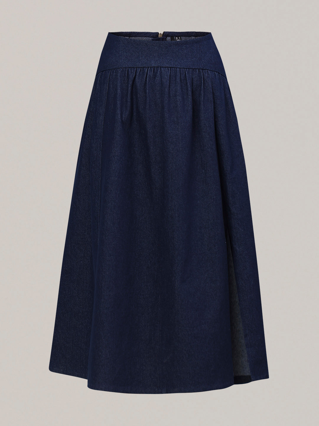 Dark Blue High Rise Denim Skirt