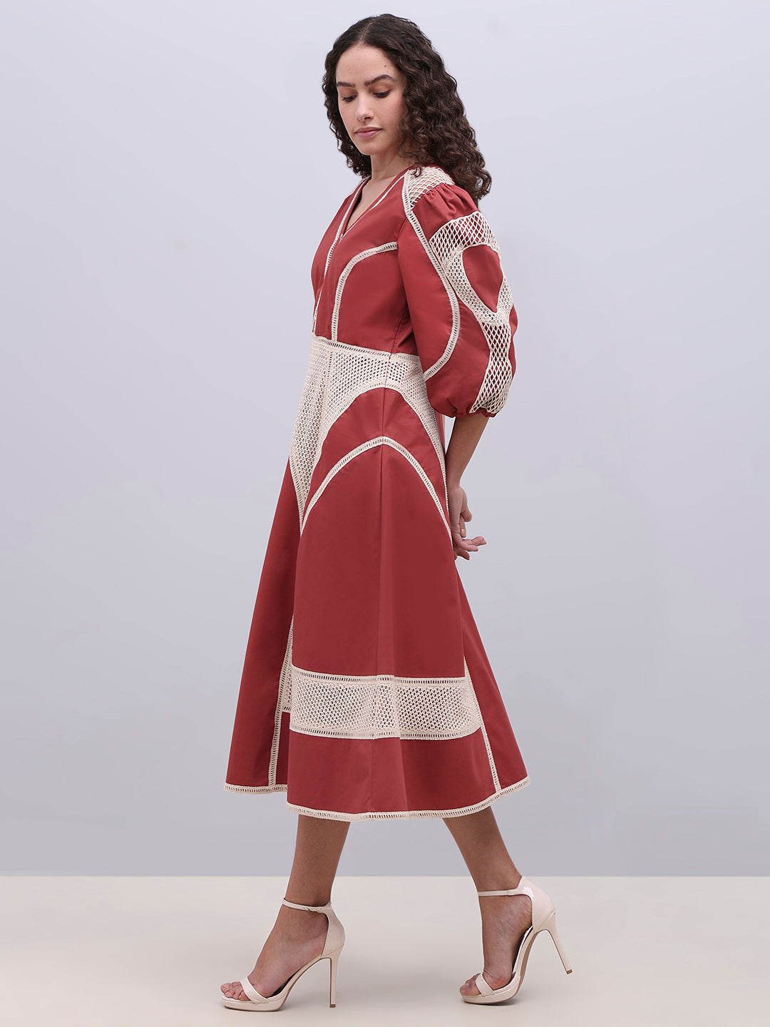 Printed Midi Dress