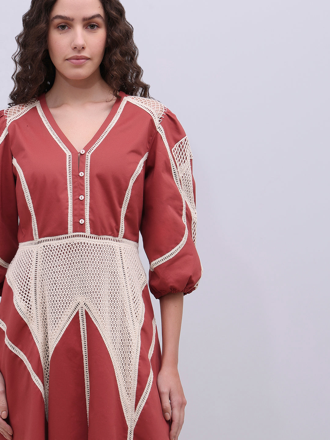 Printed Midi Dress