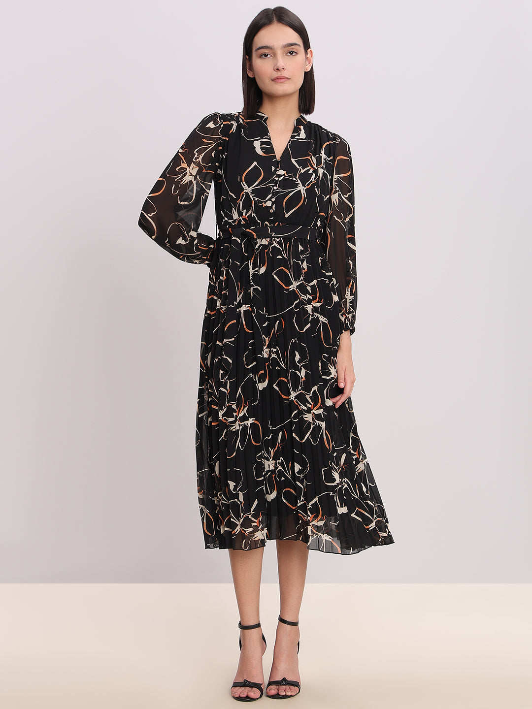 Floral V-Neck Dress