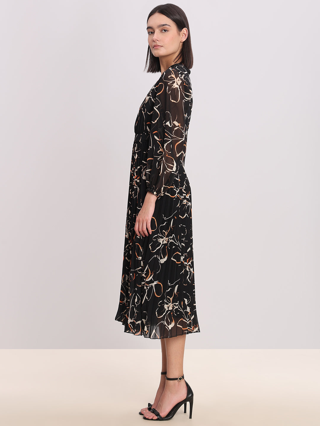 Floral V-Neck Dress