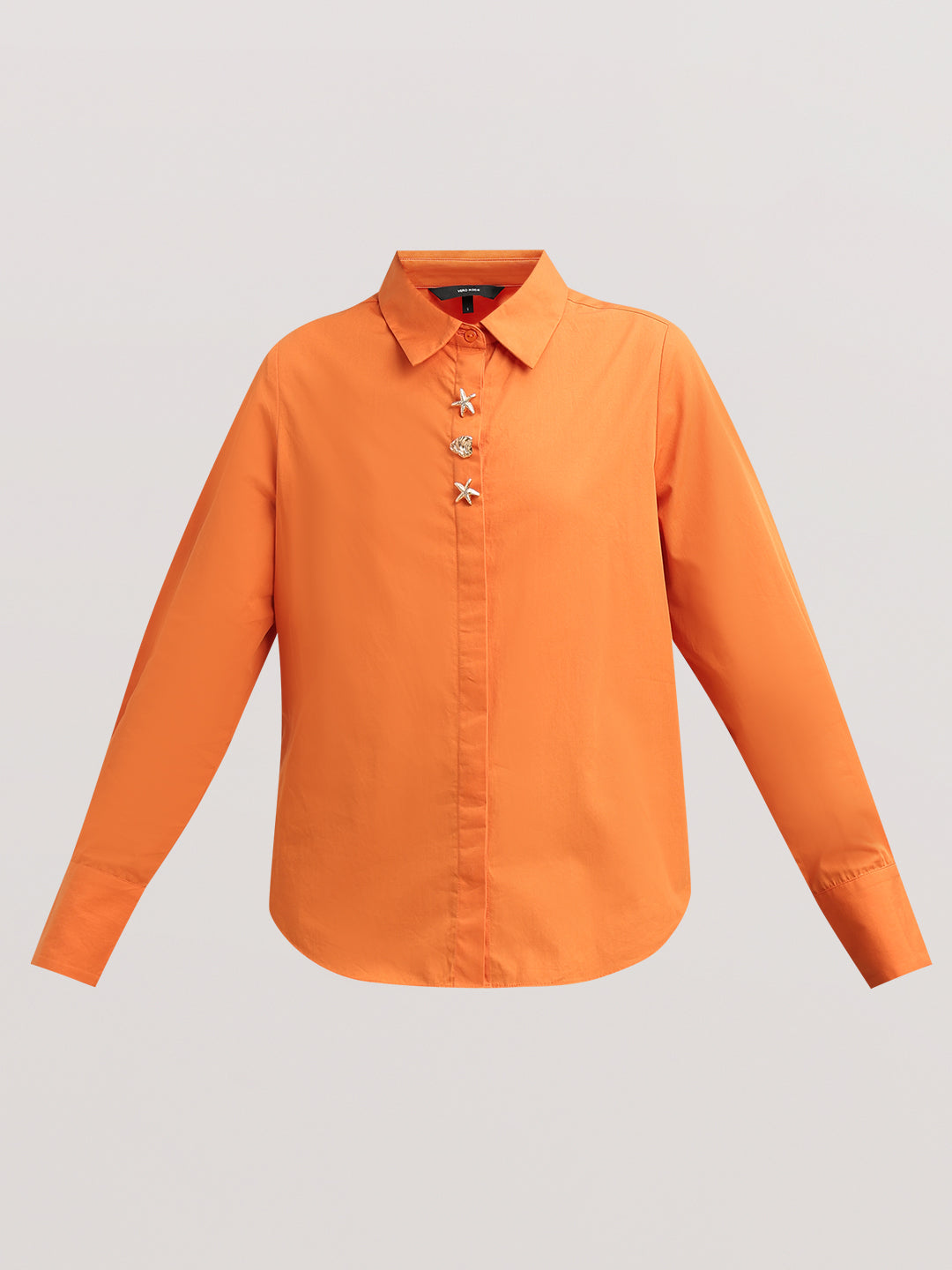 Orange Cotton Shirt