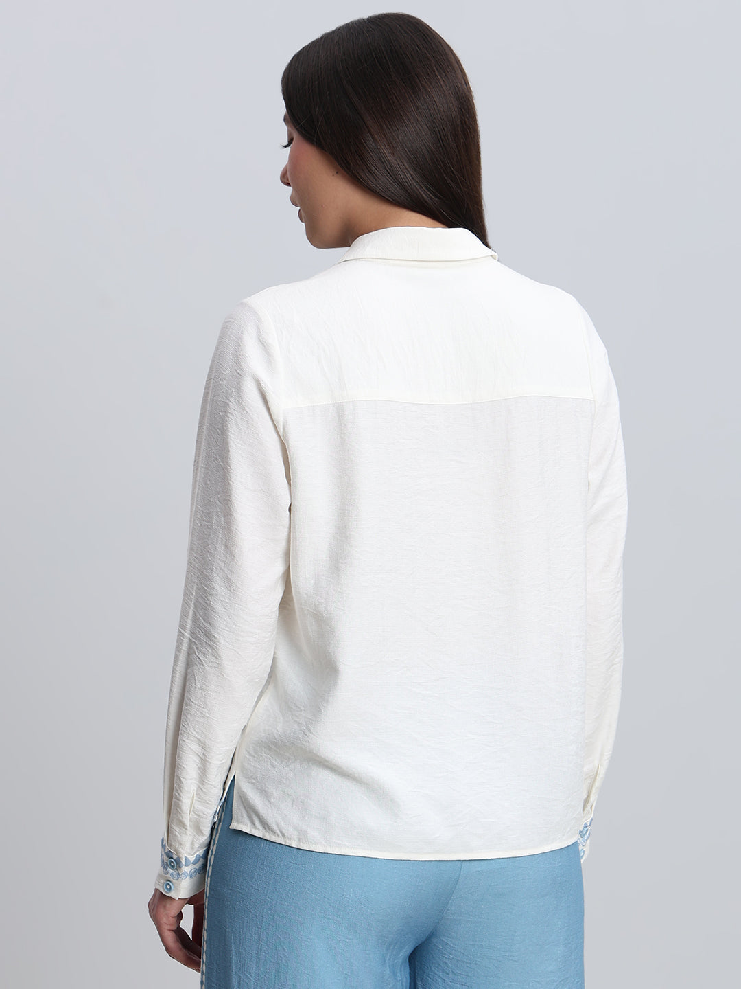 White Printed Shirt