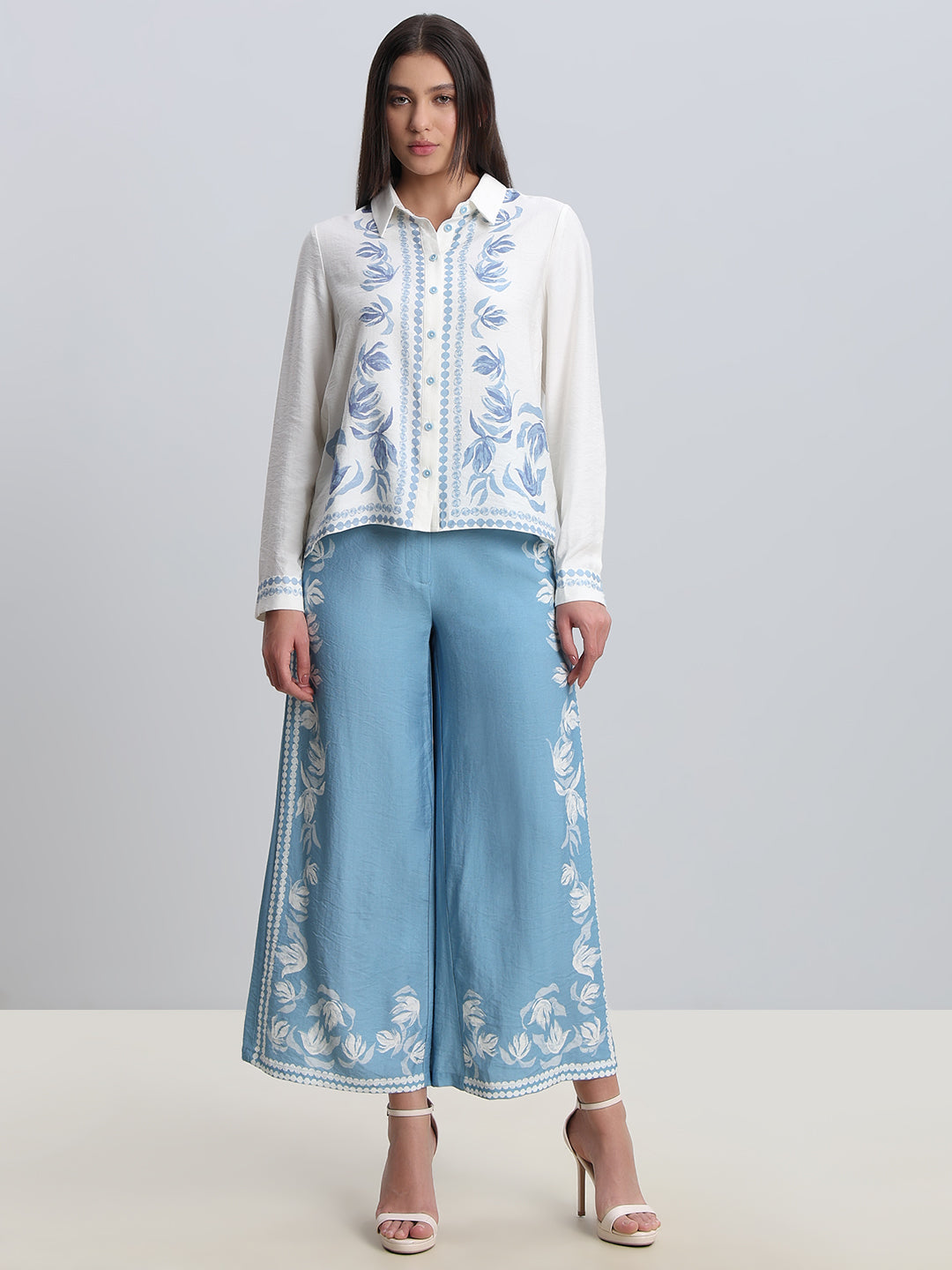 White Printed Shirt