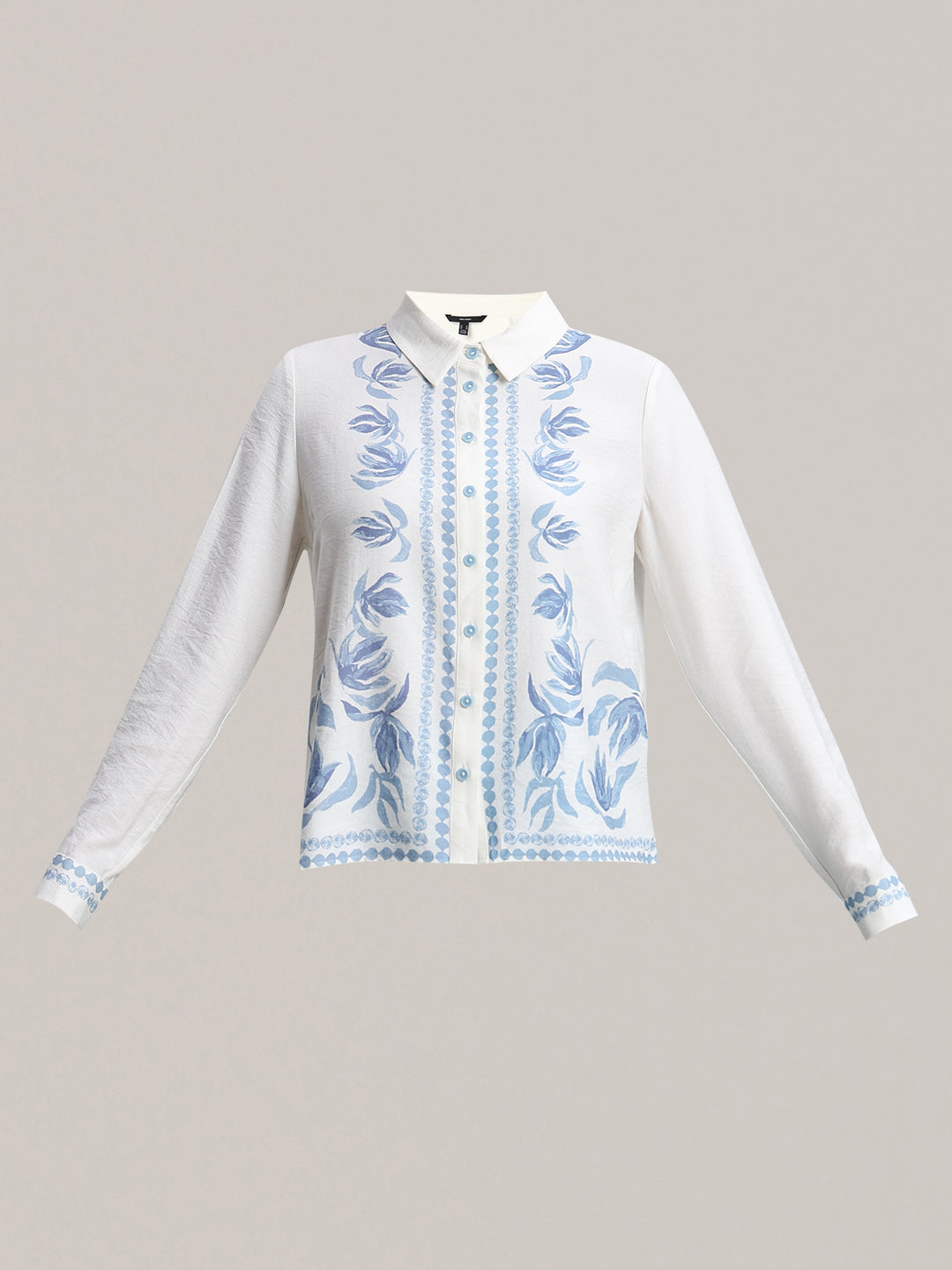 White Printed Shirt