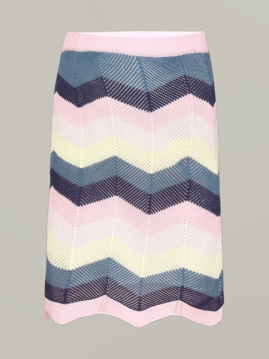GIRL Chevron Knitted Skirt