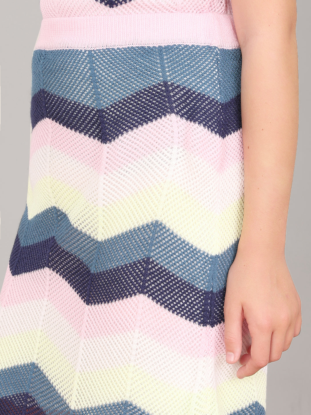 GIRL Chevron Knitted Skirt