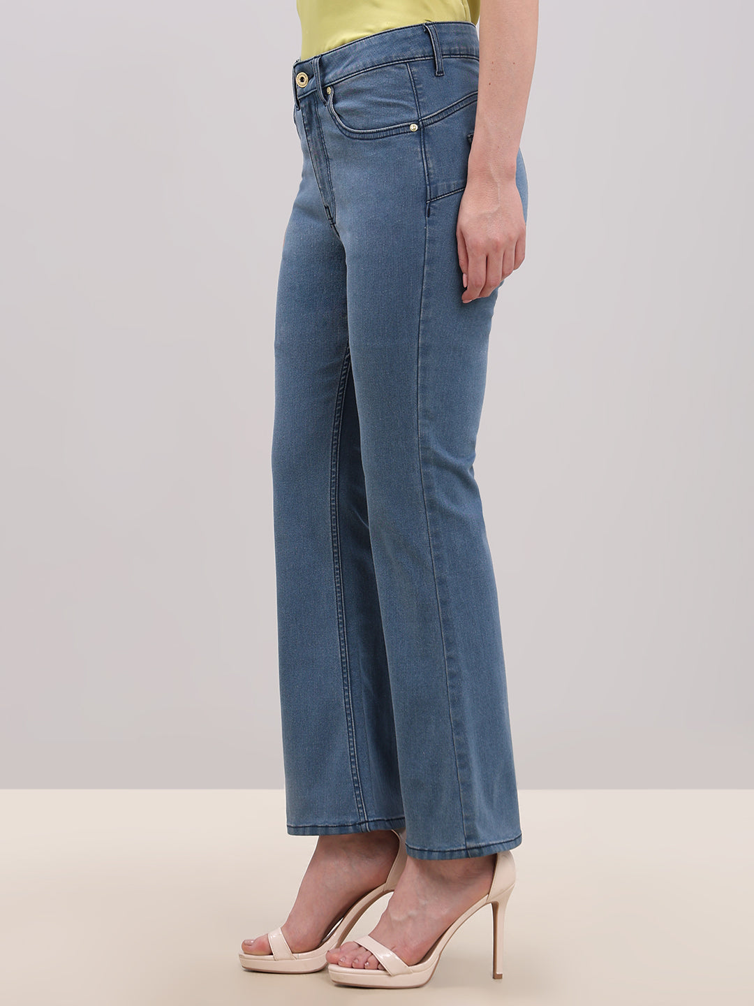 Blue High Rise Eric Bootcut Jeans