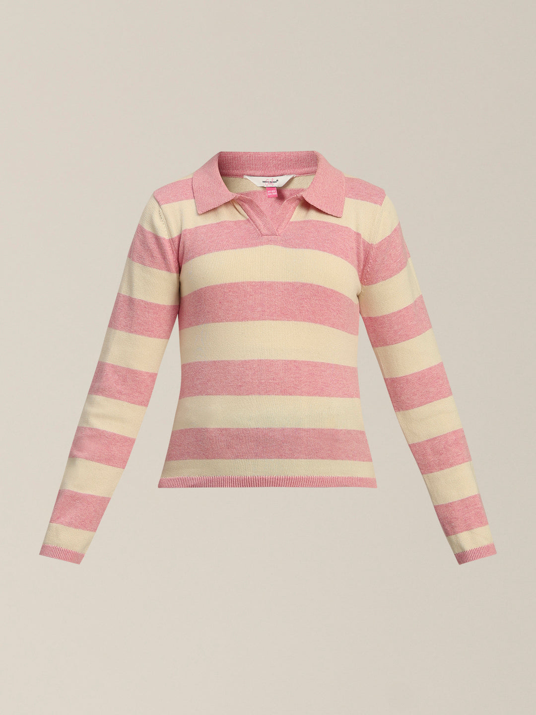 Girls Colourblocked Polo Sweater