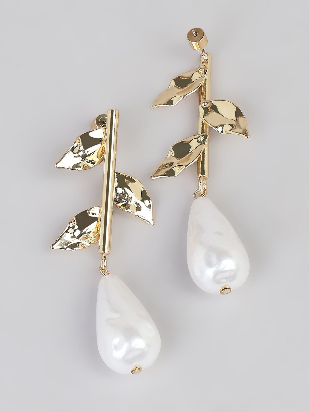 Pearl Embellished Drop Earrings