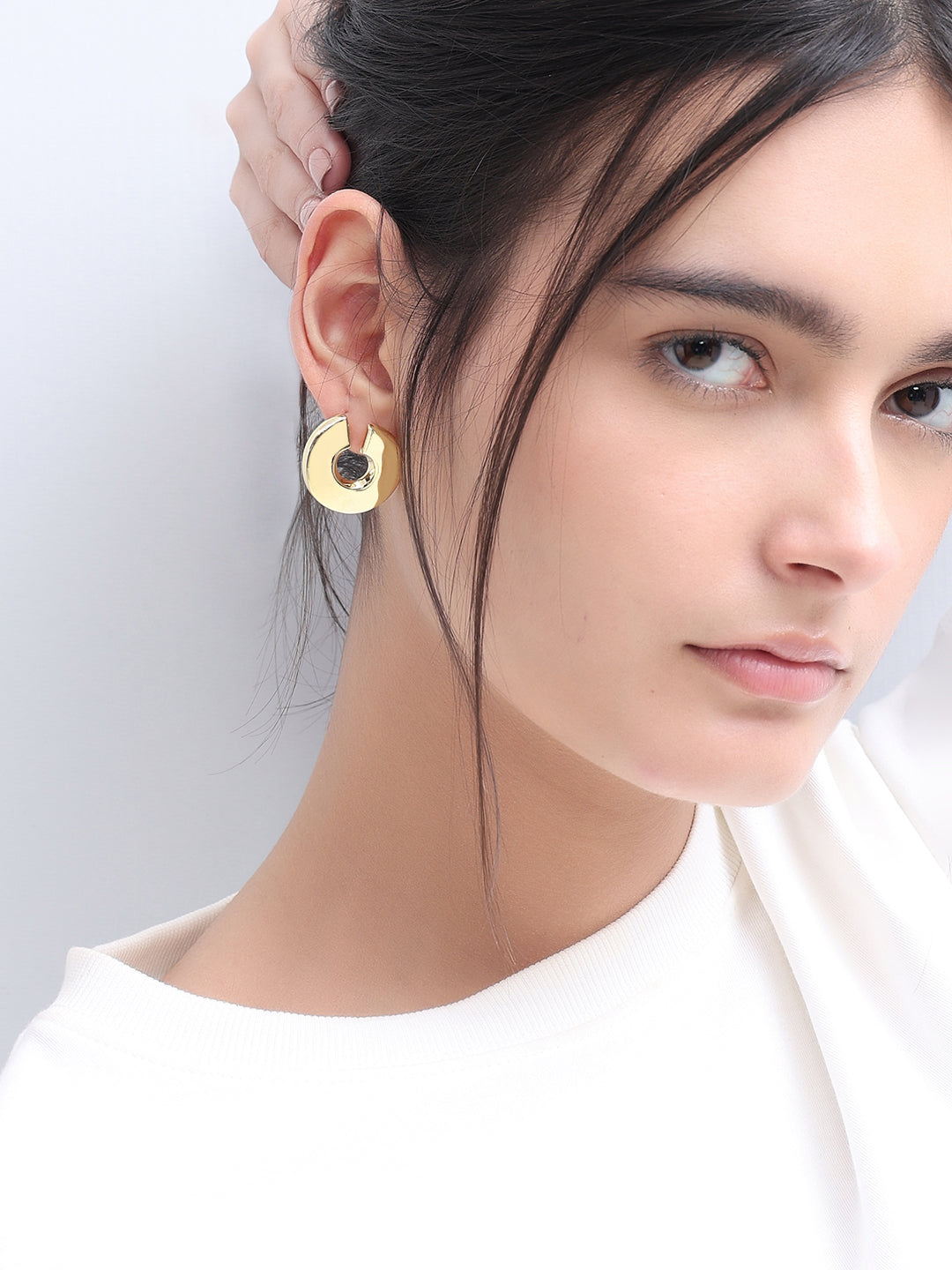 Golden Sculpted Studs