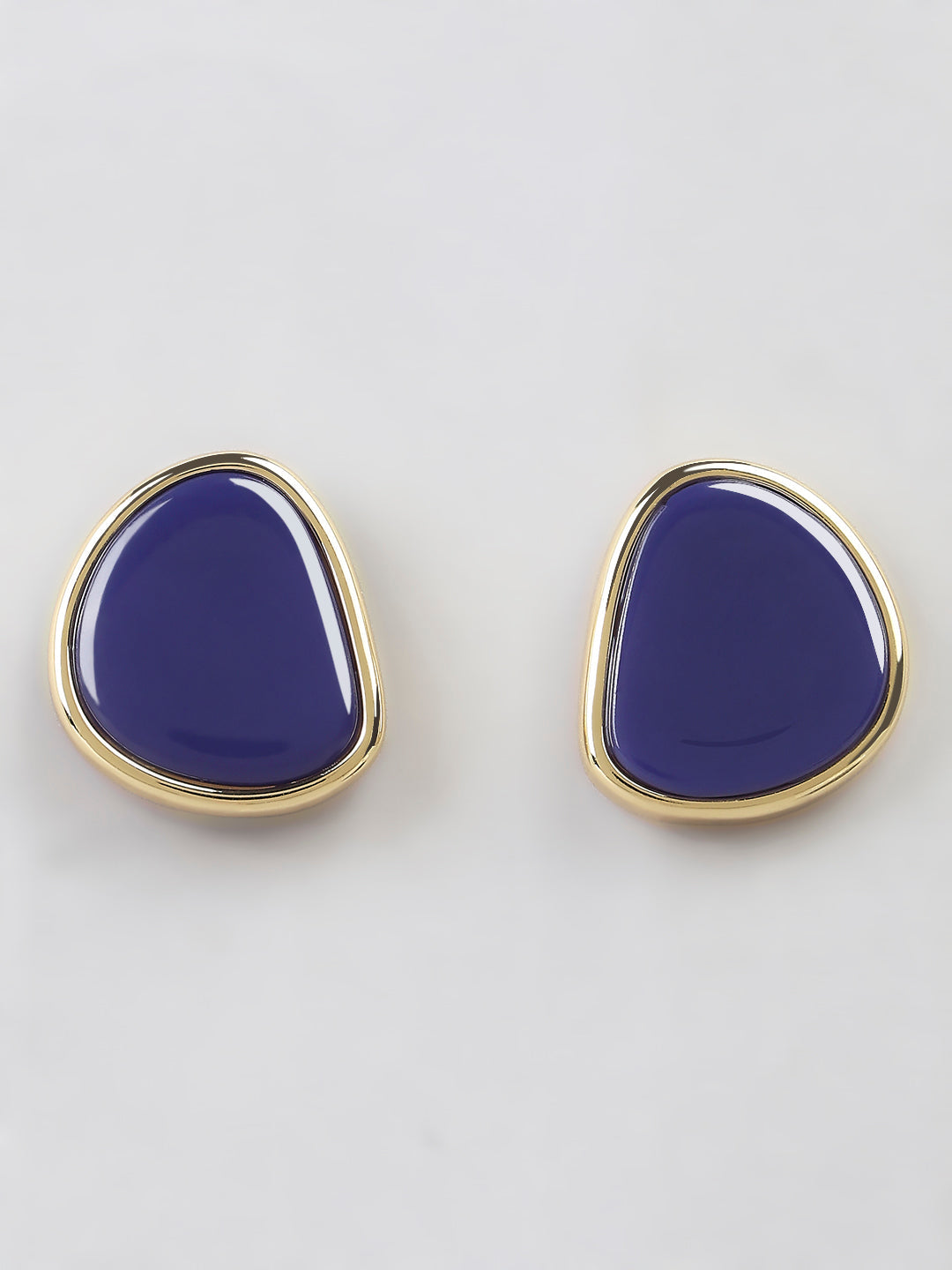 Navy Blue Stone Studs