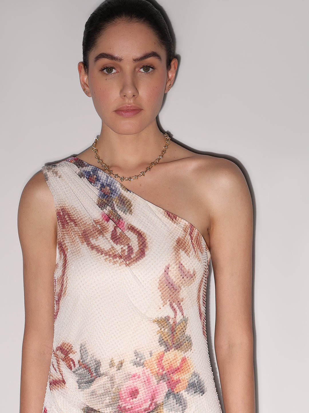 Gold-Tone Knot Chain Necklace