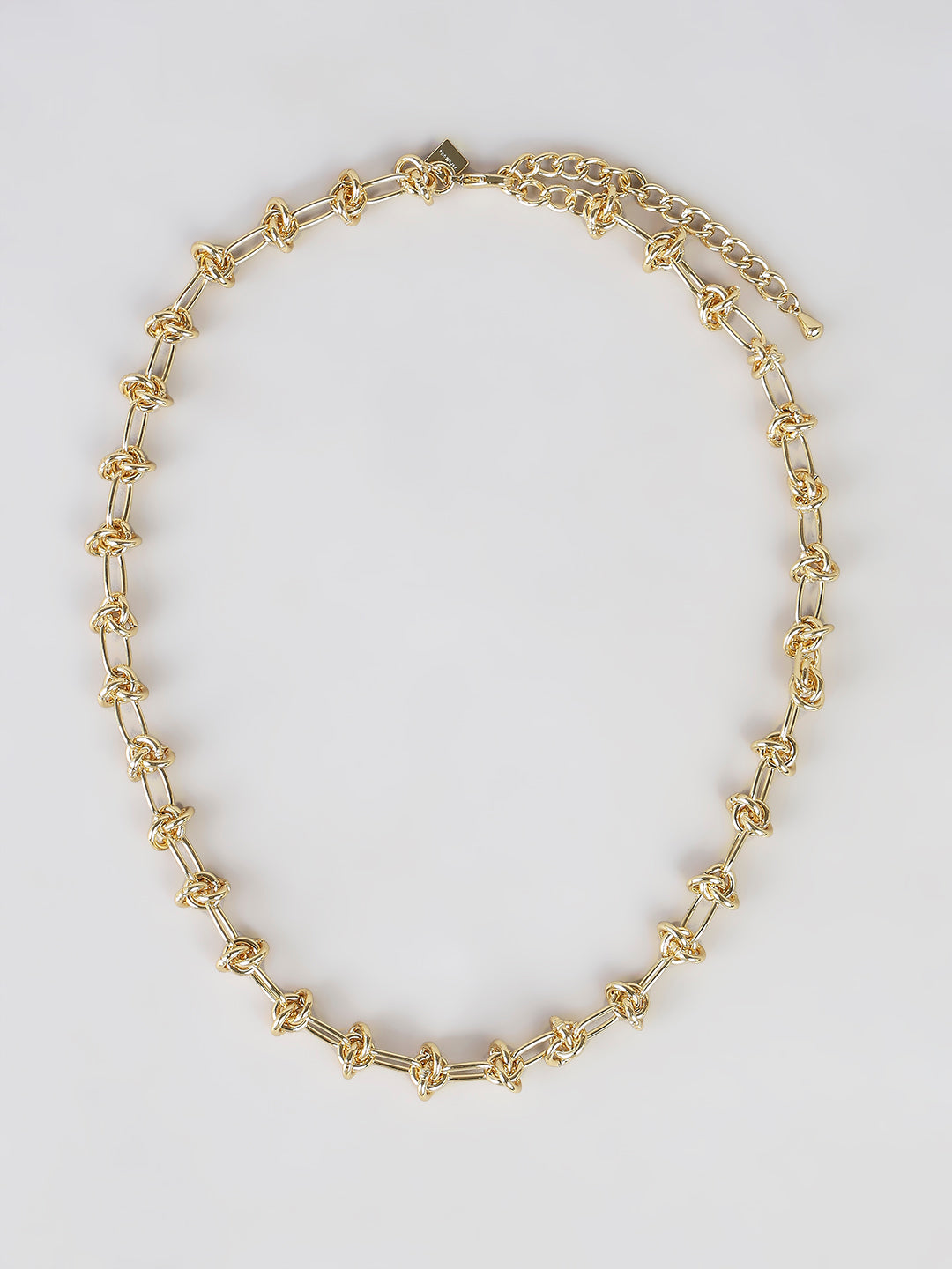 Gold-Tone Knot Chain Necklace