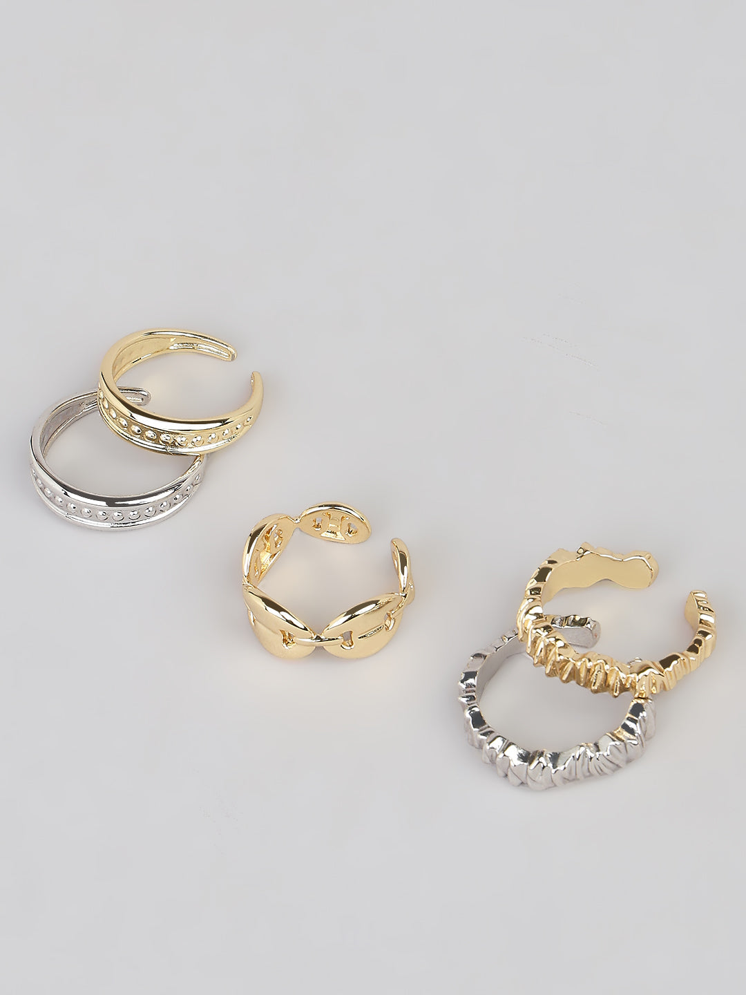 Gold & Silver Ring Set