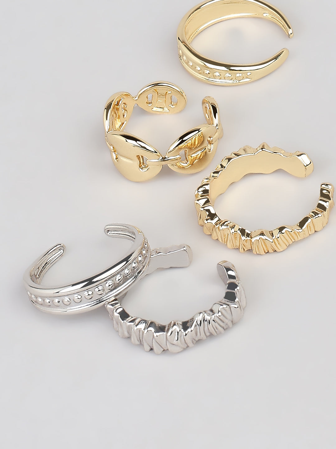 Gold & Silver Ring Set