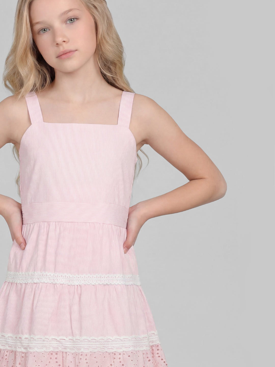 GIRLS Pink Lace Dress