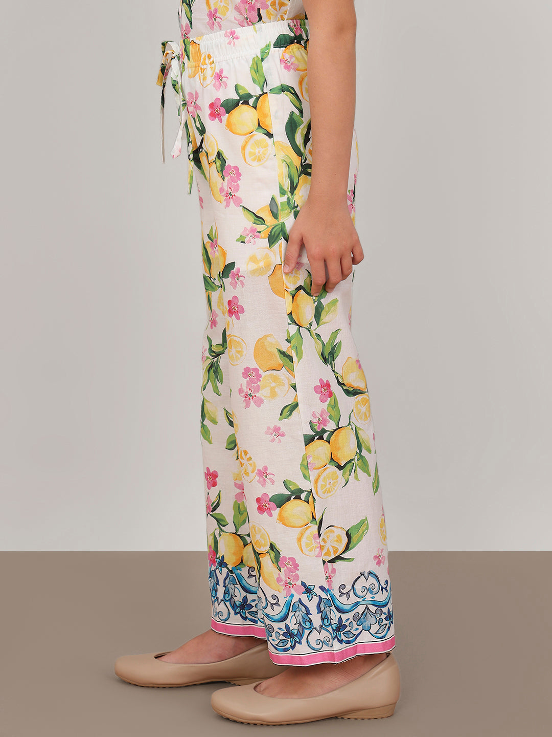 GIRL Lemon Floral Print Pants