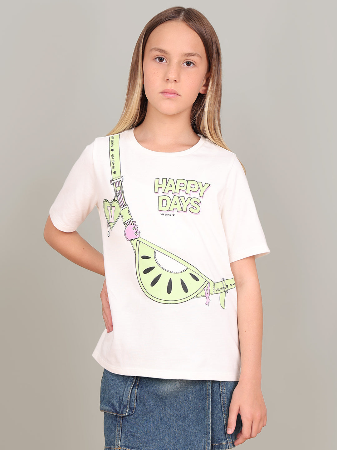 GIRL Cotton Printed T-shirt