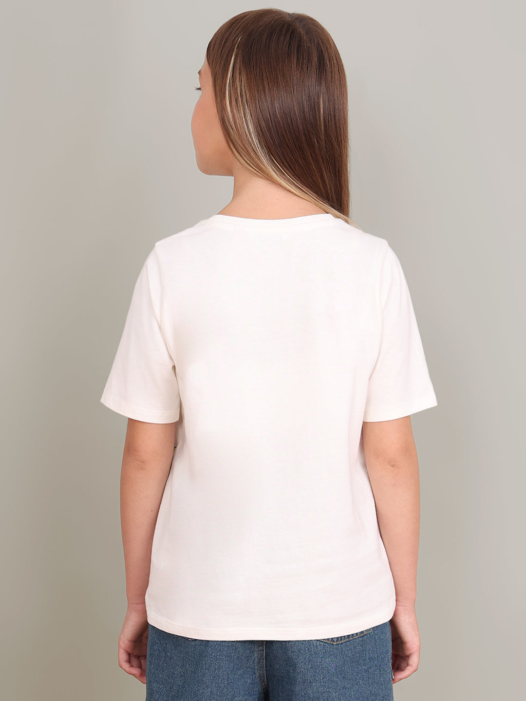 GIRL Cotton Printed T-shirt
