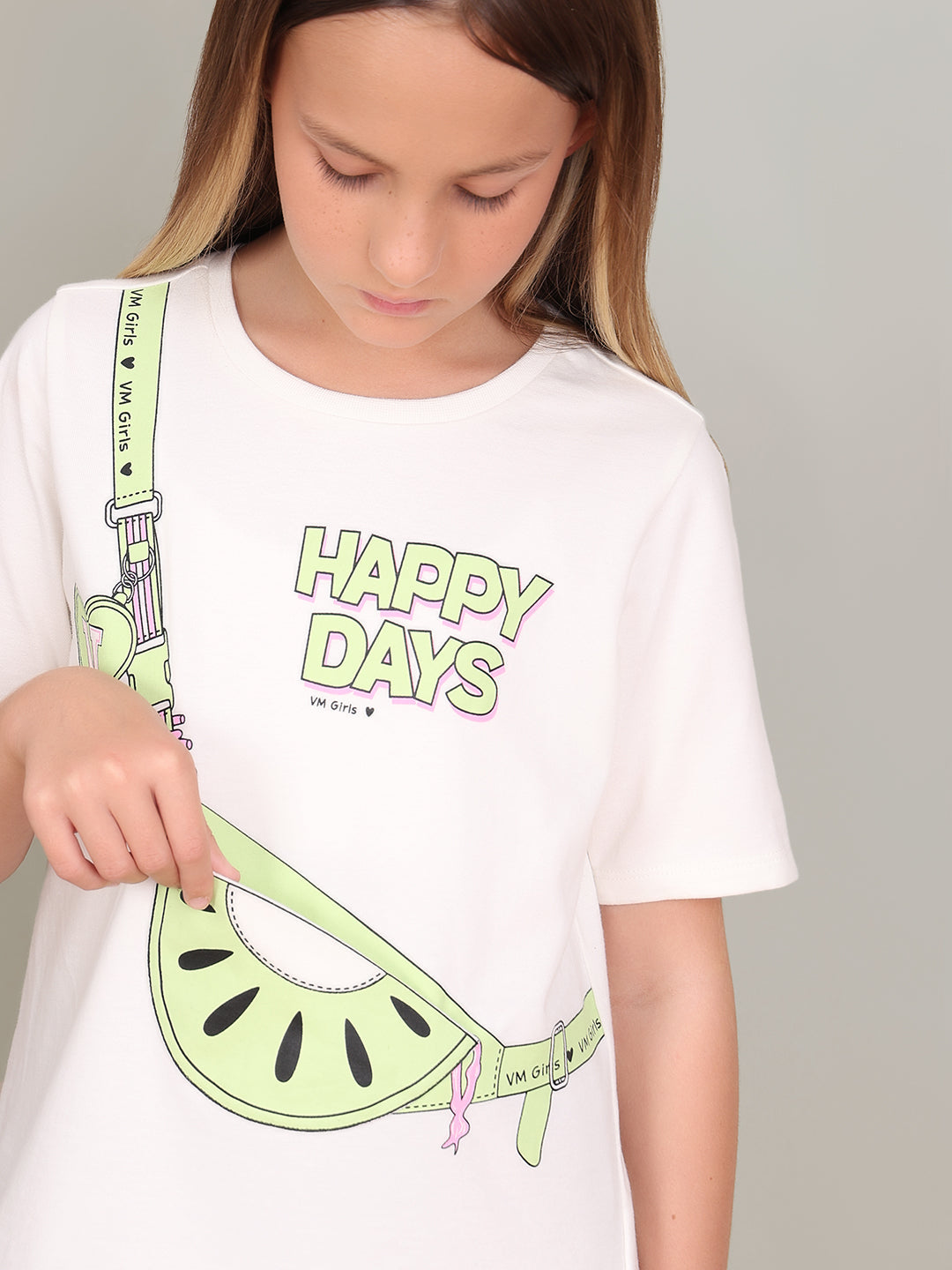 GIRL Cotton Printed T-shirt