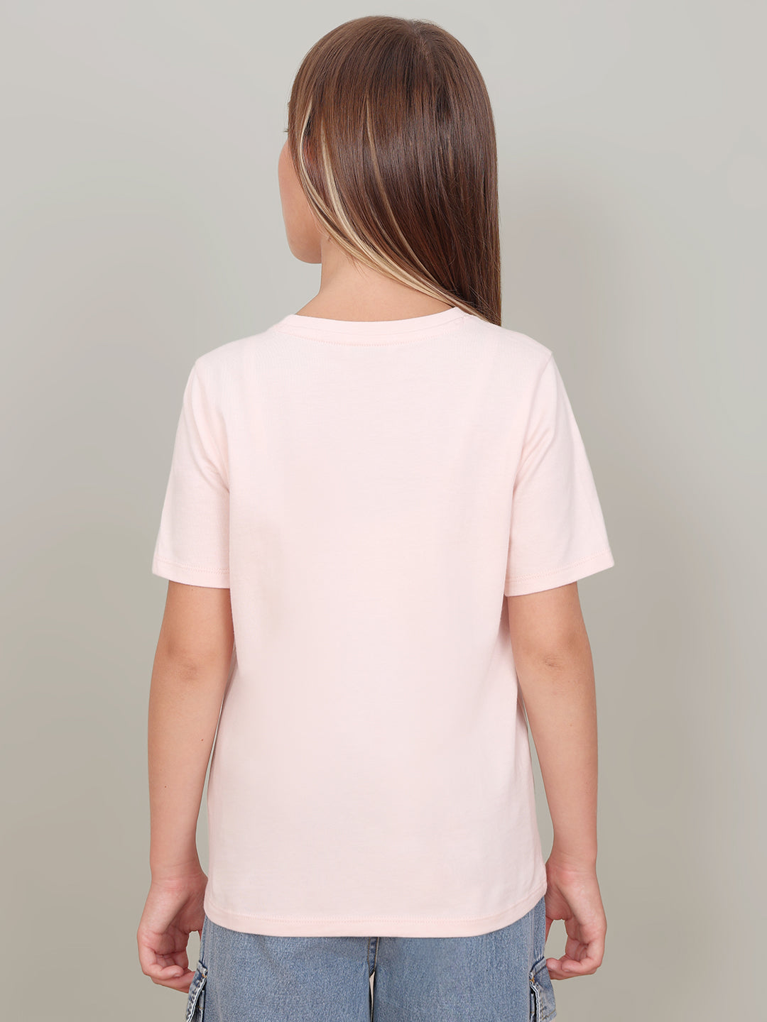 GIRL Pink Ice-Cream Print T-shirt