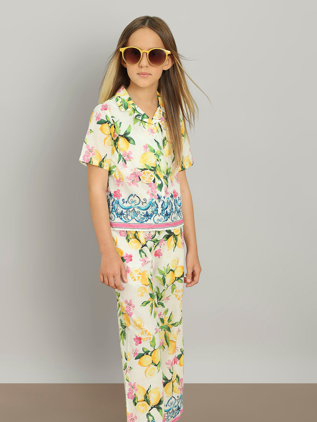 GIRL Tropical Print Resort Shirt