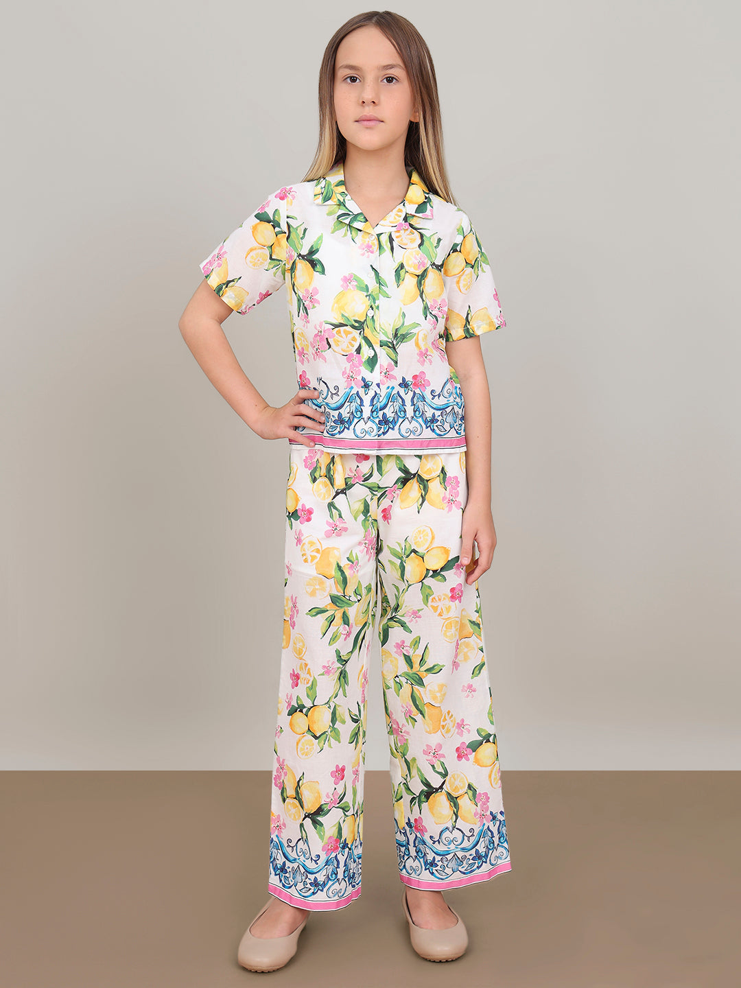 GIRL Tropical Print Resort Shirt