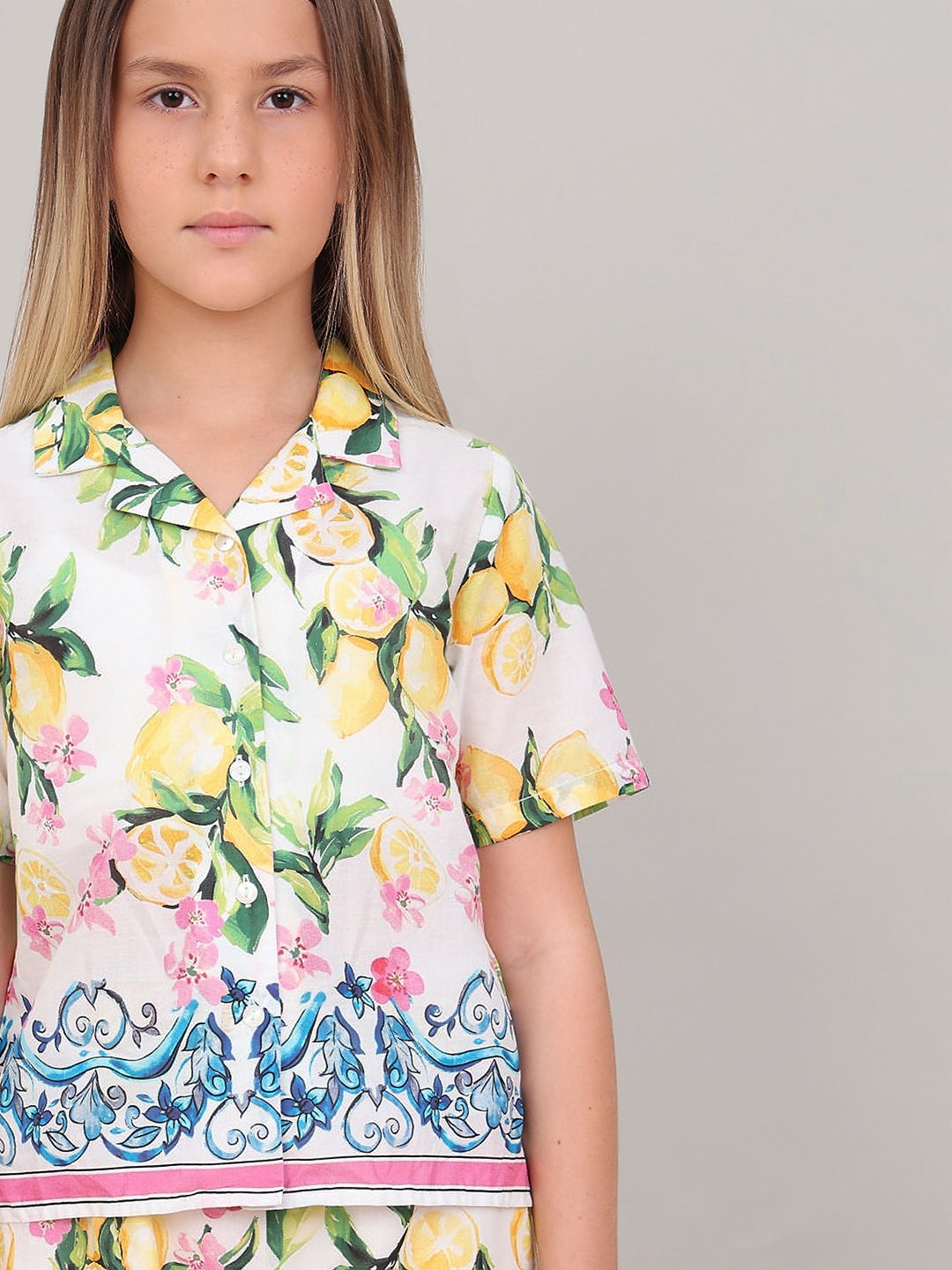 GIRL Tropical Print Resort Shirt