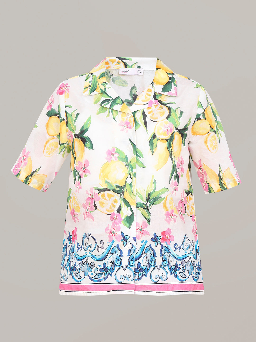 GIRL Tropical Print Resort Shirt