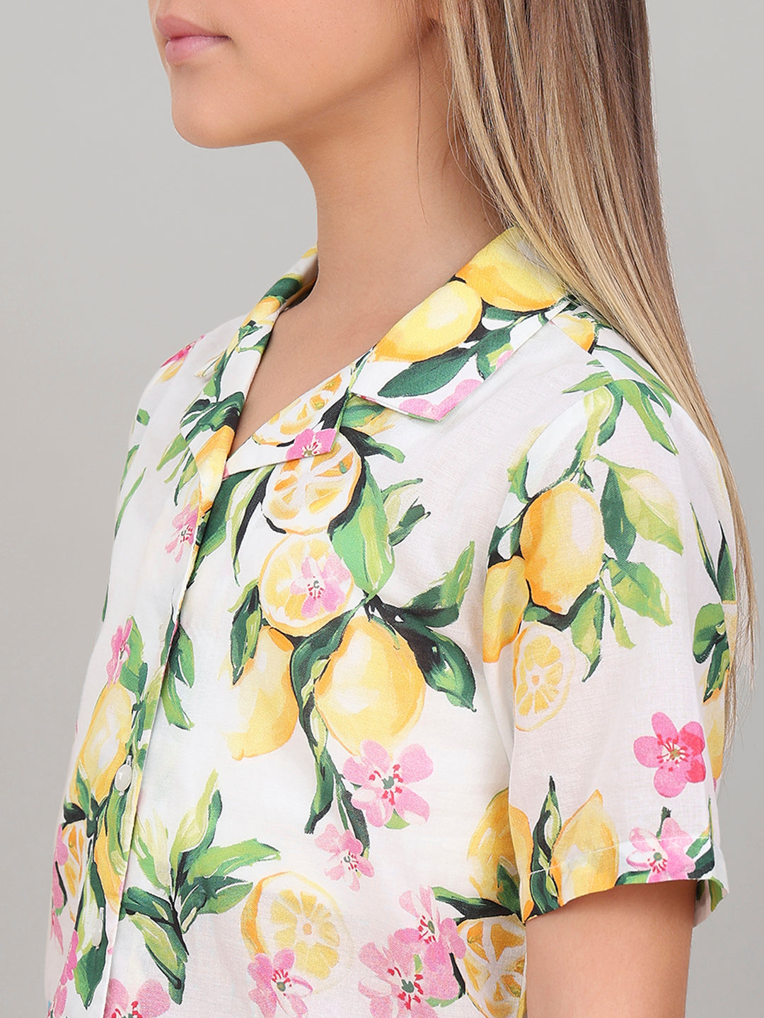 GIRL Tropical Print Resort Shirt
