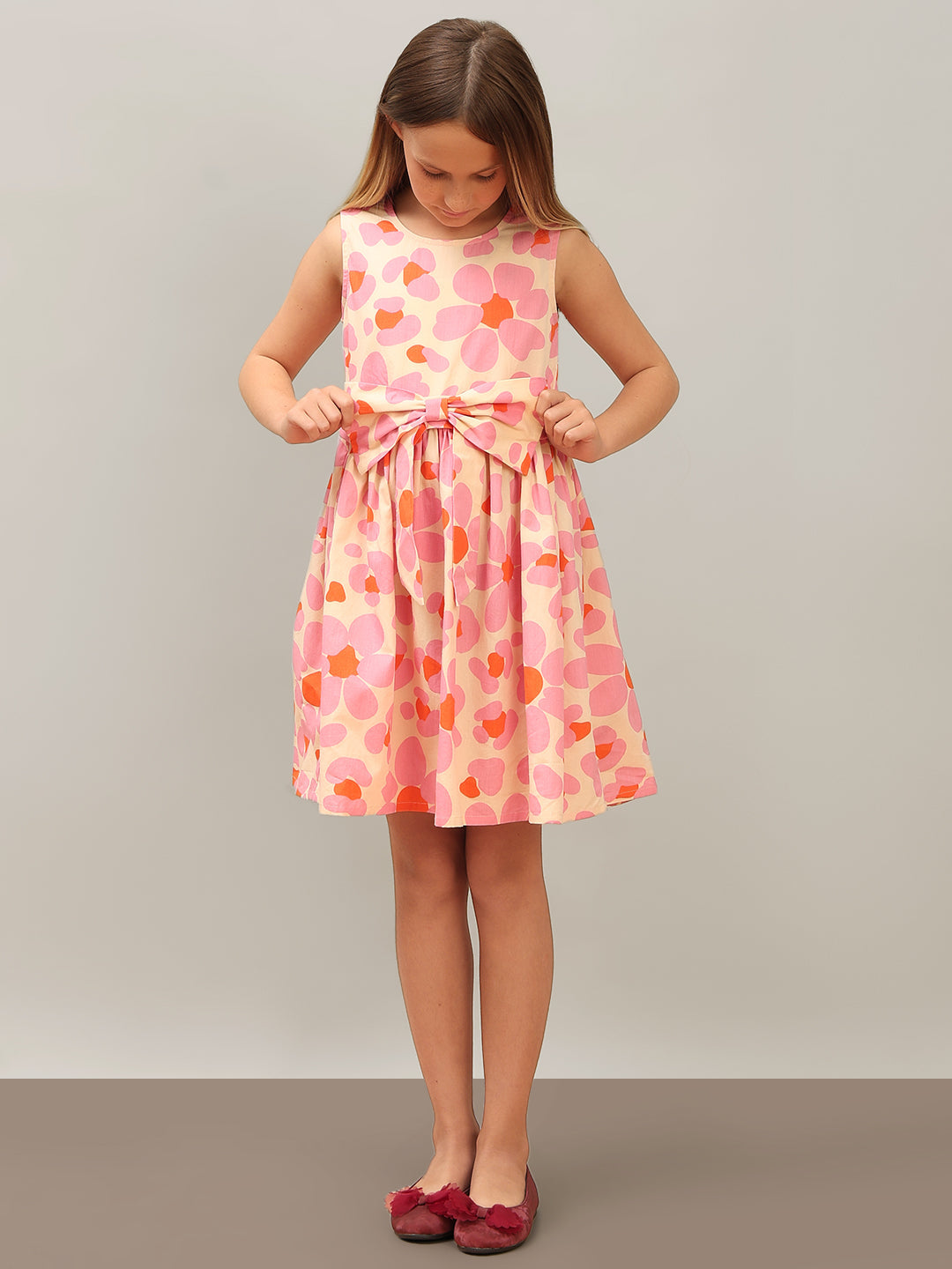 GIRL Printed Cotton Dress