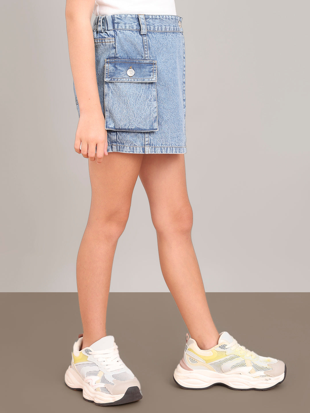 GIRL Denim Wrap Skort