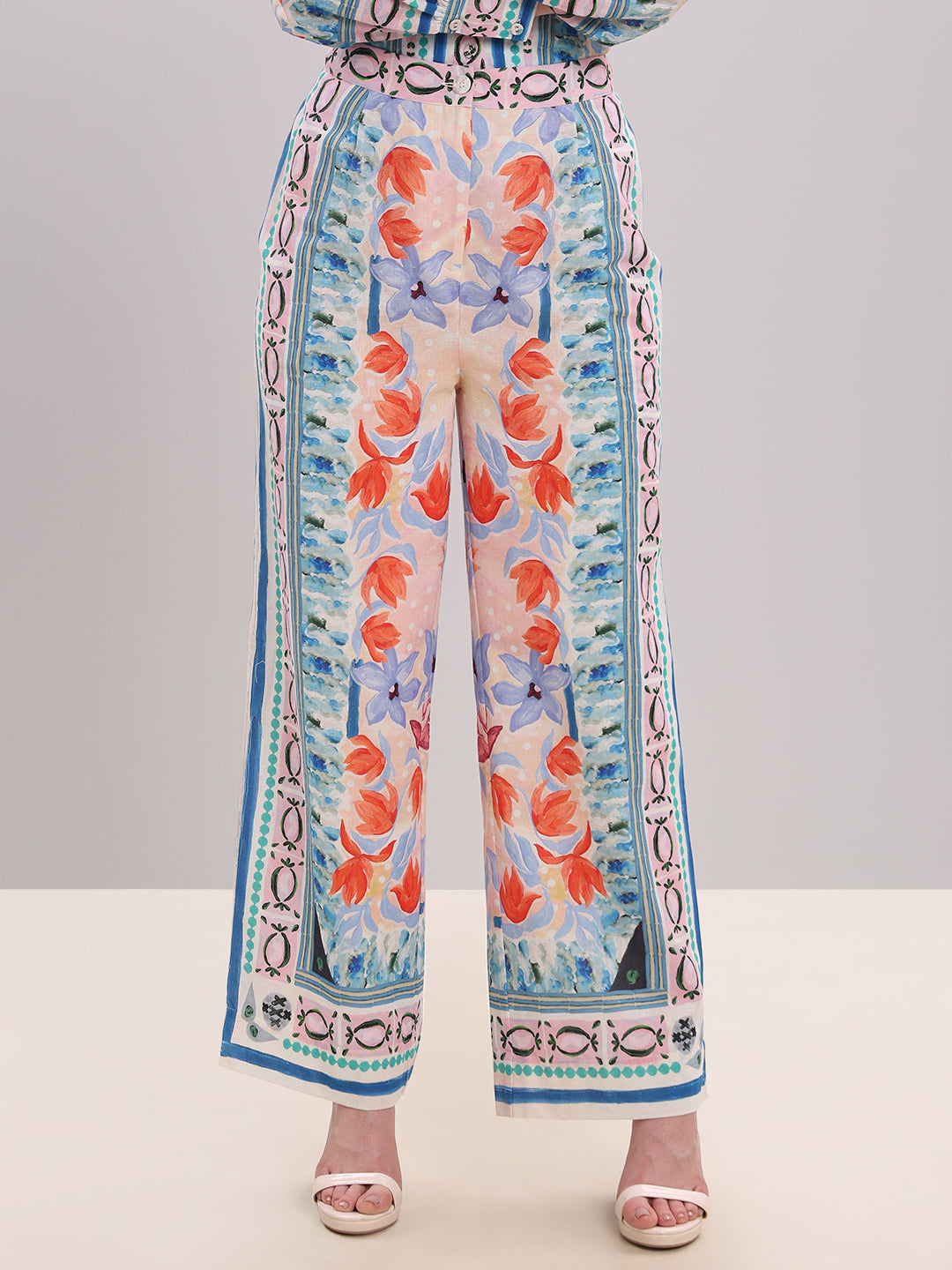 Multi-Colour Printed Pants