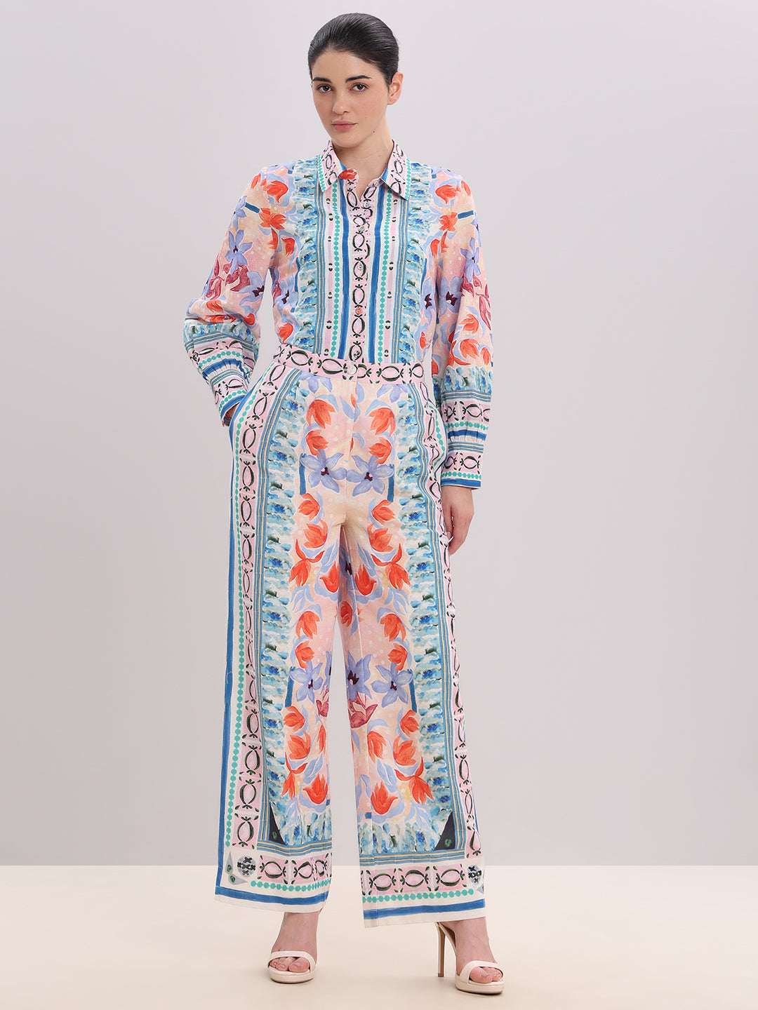 Multi-Colour Printed Pants