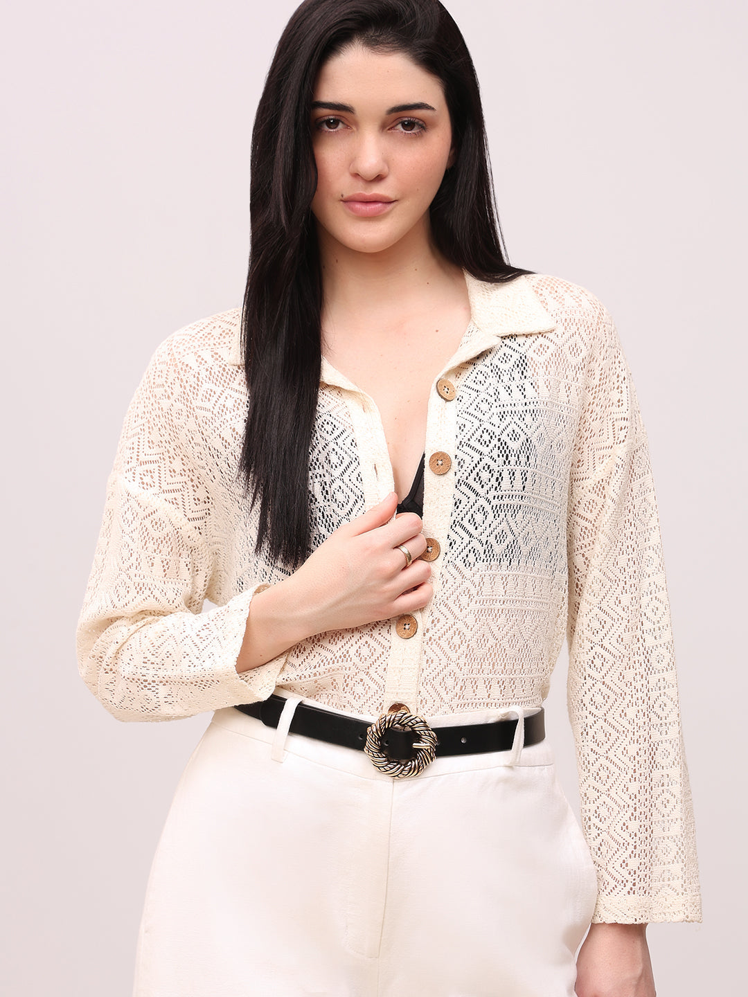 Black Antique Buckle Belt