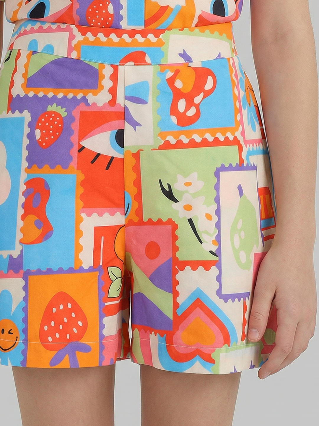 GIRLS Printed Cotton Shorts