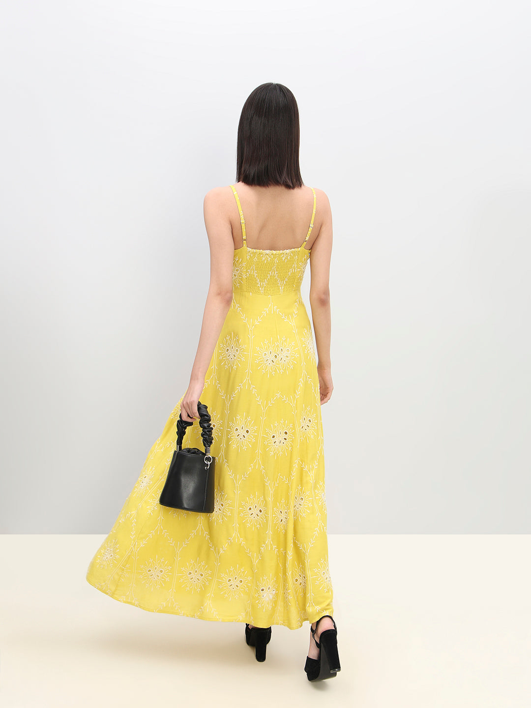 Yellow Strappy Maxi Dress